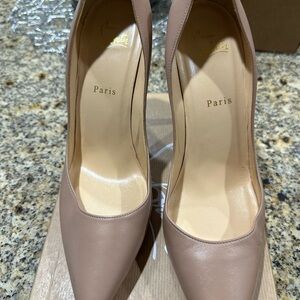 Apostrophy Leather Pointed Red-Sole Pumps
$795 in store worn twice $300